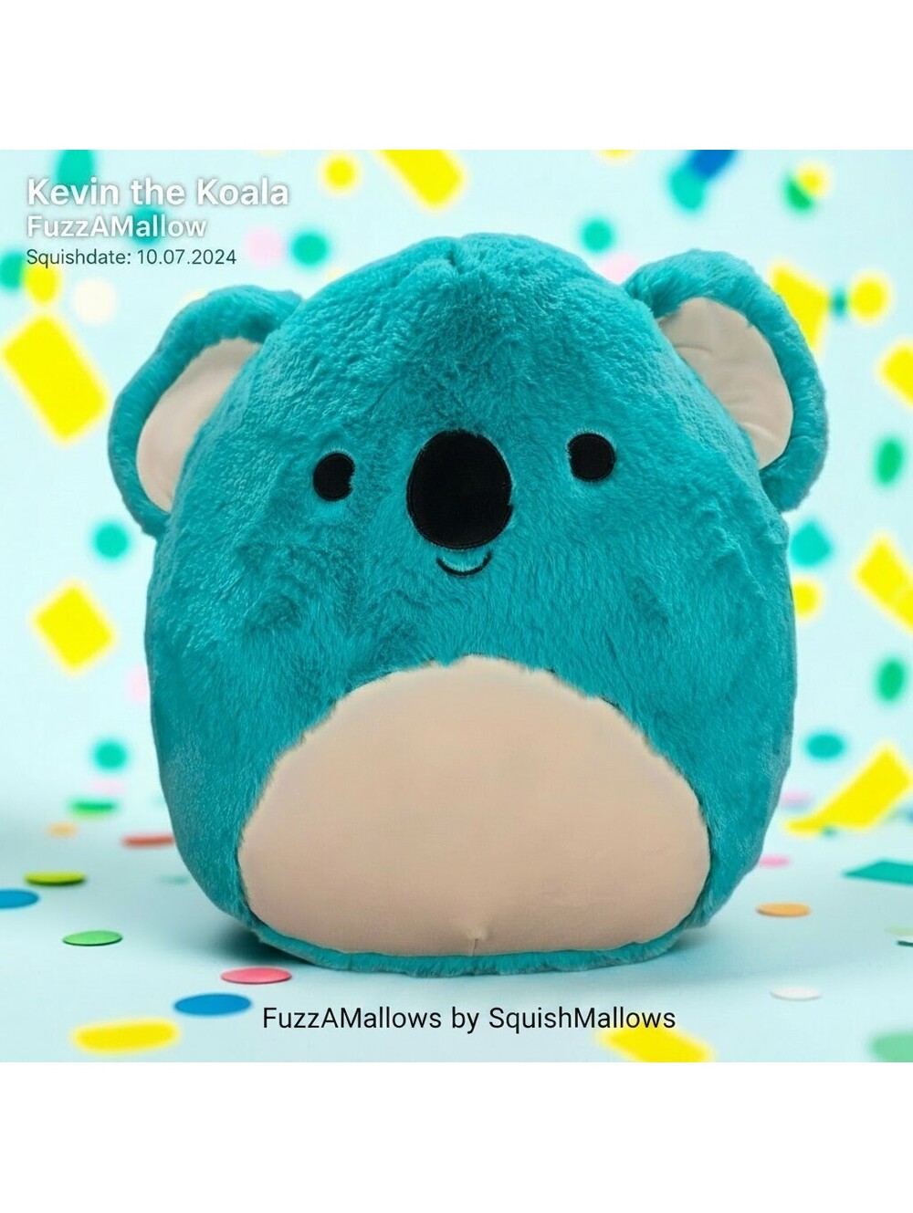 Squishmallows Kevin Koala 16" FuzzAMallows Walmart Exclusive Teal Plush HTF